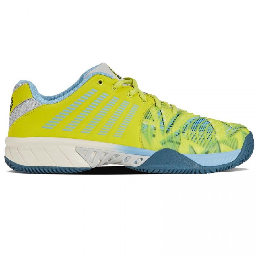 Zapatillas Kswiss Express Light 3 HB Padel Amarillo Azul  Oferta + Barato