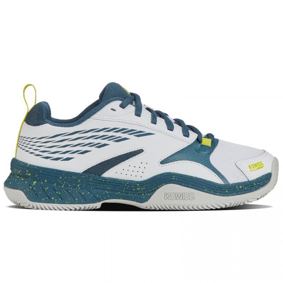 Zapatillas Kswiss Speedex Padel Blanco Indian Teal  Oferta + Barato