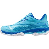 Zapatillas Mizuno Wave Exceed Light 2 Clay Azul Blanco Mujer  Oferta + Barato