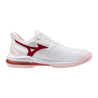 Mizuno Wave Exceed Tour 7 Clay White Red Sneakers femminili