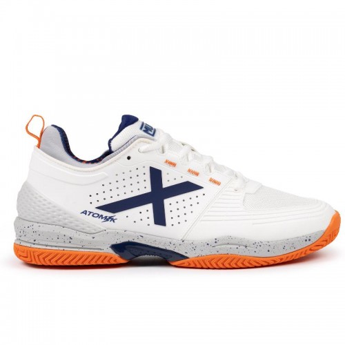 Baskets Munich Atomik 49 Blanches Orange