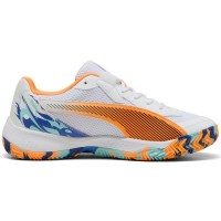 Zapatillas Puma Nova Court Blanco Naranja Negro  Oferta + Barato