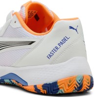 Zapatillas Puma Nova Court Blanco Naranja Negro  Oferta + Barato