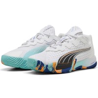 Zapatillas Puma Nova Elite Blanco Negro Azul  Oferta + Barato