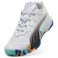Zapatillas Puma Nova Elite Blanco Negro Azul  Oferta + Barato