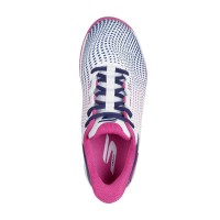 Zapatillas Skechers Viper Court Reload Blanco Azul Marino Mujer