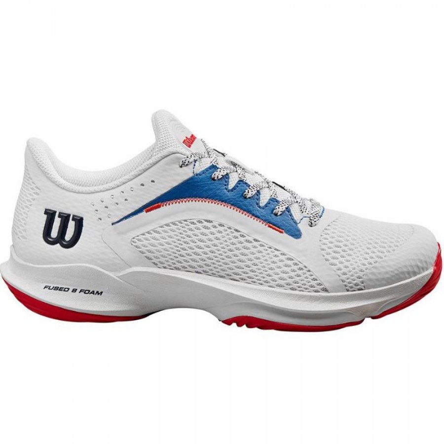 Zapatillas Wilson Hurakn 2.0  Blanco Azul Rojo Mujer  Oferta + Barato