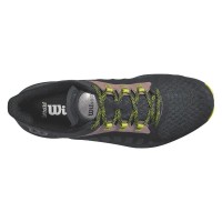 Zapatillas Wilson Hurakn Pro Negro Verde Lima  Oferta + Barato