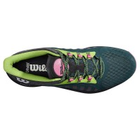 Zapatillas Wilson Hurakn Pro Verde Negro Mujer  Oferta + Barato