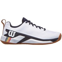 Zapatillas Wilson Rush Pro 4.5 Clay Blanco Azul Marino  Oferta + Barato