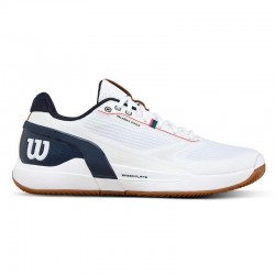Zapatillas de Padel Wilson Rush Pro 5 Clay Blanco Azul Marino