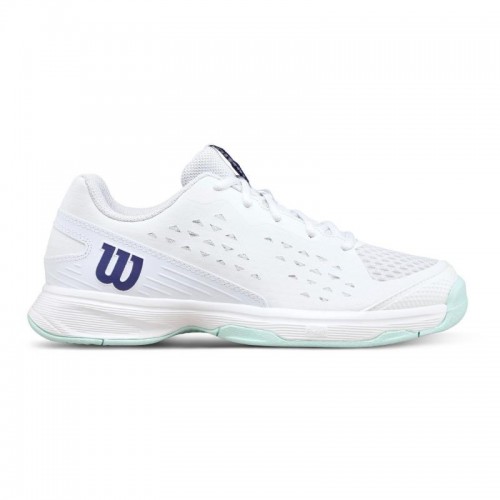 Zapatillas de Padel Wilson Rush Pro L Blanco Aguamarina Junior