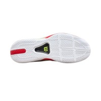 Wilson Rush Tour 5 Scarpe Clay White, Nero Rosso